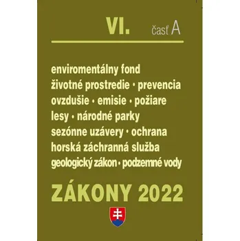 Umění Zákony VI-A/2022 – životné prostredie