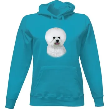 Dámská mikina Dámská mikina s kapucí s potiskem Bišonek dámské