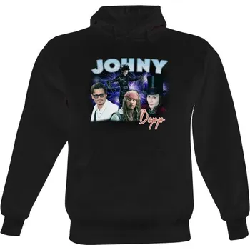 Pánská mikina Pánská mikina s kapucí s potiskem Johny Depp pánské