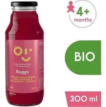 Beggs BIO Nápoj aronie, jablko, banán & jahoda (300 ml)