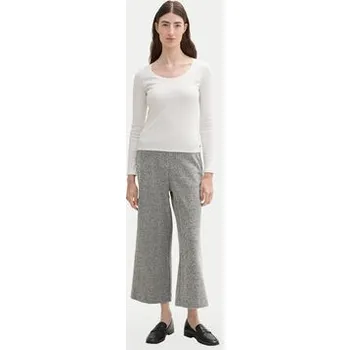 Dámské kalhoty Tom Tailor Kalhoty culottes 1044270 Šedá Relaxed Fit 42_28