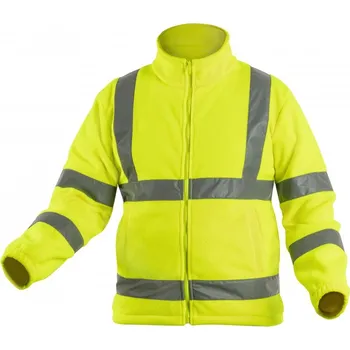 pracovní mikina Högert ALAND výstražná fleecová mikina žlutá 2XL (56) HT5K376-2XL