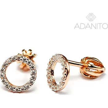 Náušnice Zlaté náušnice z růžového zlata kolečka