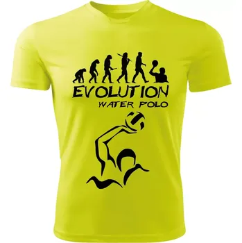 WATER POLO tričko Evolution Vodní pólo limetkové M (pánské tričko EVOLUTION sportovní WATER POLO)