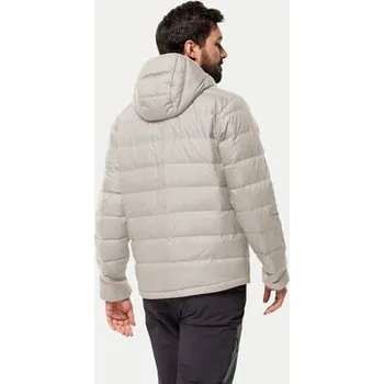 Dámská větrovka Jack Wolfskin Vatovaná bunda Ather Down 1207671 Šedá Regular Fit M
