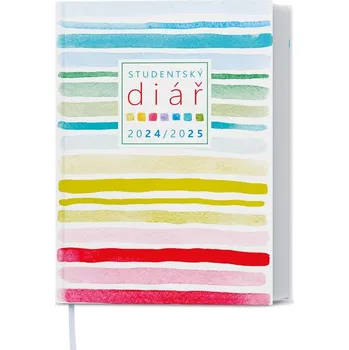 Diář Týdenní diář 2025 Student kapesní Pruhy