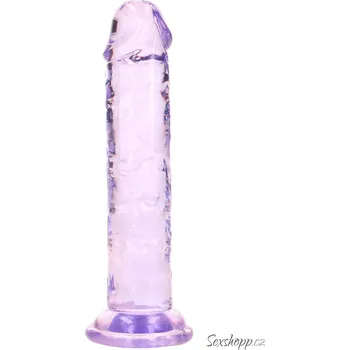 Dildo Realistické dildo s přísavkou RealRock 6", fialové
