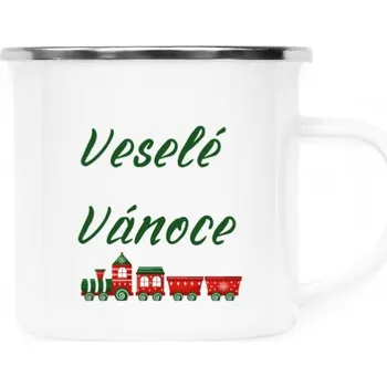 Plecháček - nerezový lem s potiskem Plecháček Veselé Vánoce