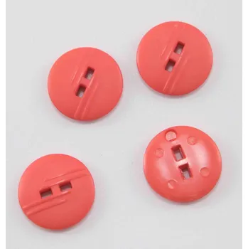 Knoflík Dírkový knoflík - lososová - průměr 1,5 cm