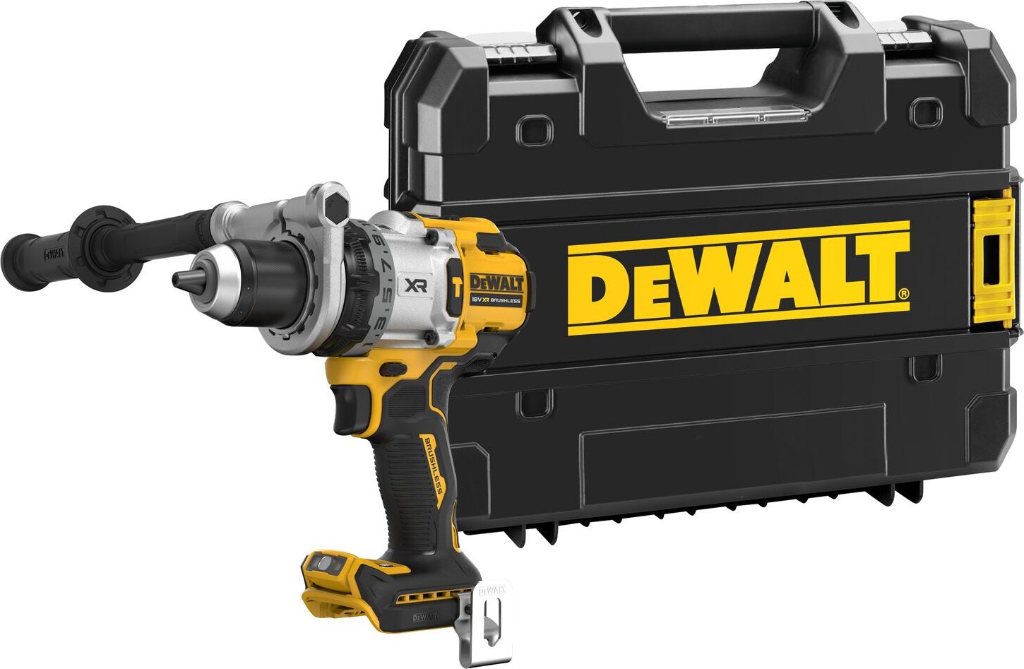 Aku bezuhlíková příklepová vrtačka 18V DCD1007NT DeWALT (bez aku a nabíječky)