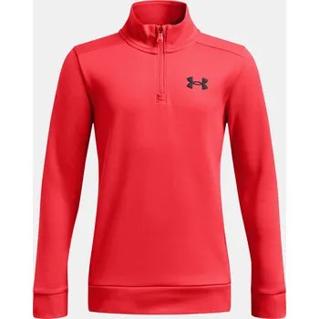 Chlapecká mikina Chlapecká mikina Under Armour UA Armour Fleece 1/4 Z 1373559-713 Červená YXL