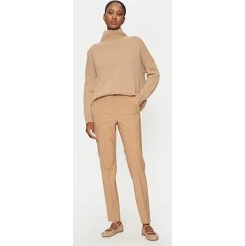 Dámské oblečení Marella Kalhoty z materiálu Gerona 2423136052 Hnědá Straight Fit 42