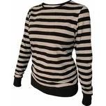 Dámské tričko, dlouhý rukáv KATONA 801 černá/proužek S