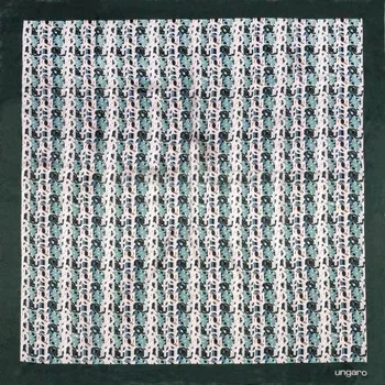 Šála UNGARO - Umberta Dark Green - Hedvábný šátek