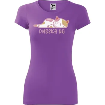Dámské tričko DOBRÝ TRIKO Dámské tričko Dneska ne Velikost: M, Barva: Fialová