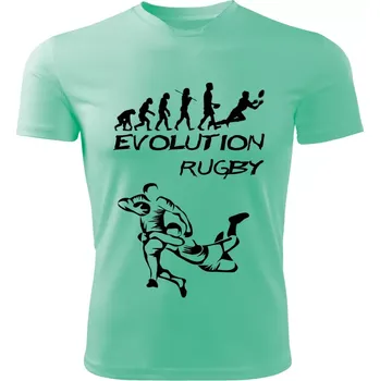 Dámské tričko RUGBY dámské tričko Evolution mátové S (dámské tričko EVOLUTION sportovní RUGBY)