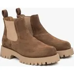 Estro Kotníková obuv s elastickým prvkem ER00116254 Hnědá 40