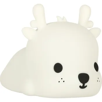 Noční světlo Silikonové noční světlo 8xLED bílý jelen