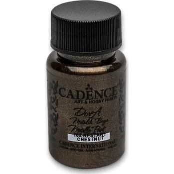 Speciální výtvarná barva Akrylová barva Cadence Dora Metallic, 50 ml - hnědá