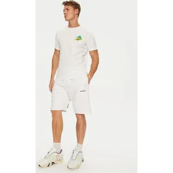 Off-White Sportovní kraťasy OMCI006G21FLE0010110 Bílá Regular Fit XS