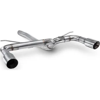 Half výfuk Scorpion pro BMW F30/F31 330D/335D vč. xDrive Daytona stříbrná duplex