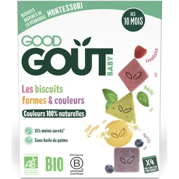 GOOD GOUT BIO Sušenky barvy & tvary 80 g