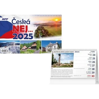 Kalendář Česká nej...2025 - stolní kalendář