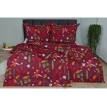 Povlečení mikrosatén GLANDA vínové