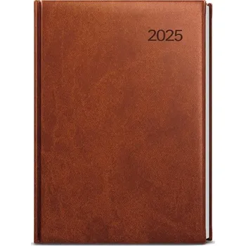 Kancelářské potřeby Týdenní diář 2025 Oskar Vivella A5 hnědá