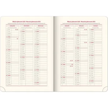 Diář Týdenní diář Diamante 2025 modrá