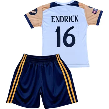 Numberoplus Dětský fotbalové dresy Komplet Real Madrid - Endrick Felipe 16 Velikost: 6-let.(vel.110)
