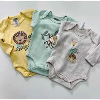 Body s dlouhým rukávem ,3 packy,zvířátka Velikosti: 68