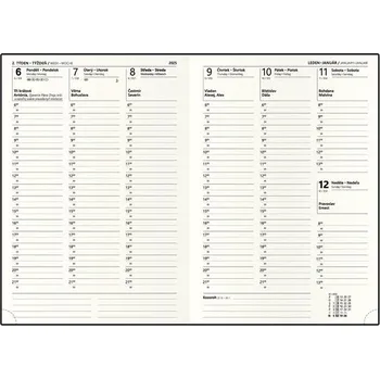 Diář Diář 2025 Oskar Manager A5 Náhradní náplň Týdenní