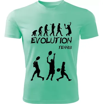 Pánské tričko tričko Evolution tenis mátové (pánské tričko EVOLUTION sportovní tennis)