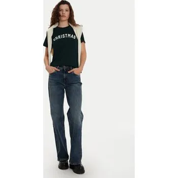 Dámské tričko ONLY T-Shirt Frenzy 15331044 Zelená Relaxed Fit XS