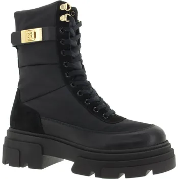 Dámské kozačky TOMMY HILFIGER Dámský kožený černý kotník FW0FW08246-BDS-365 Velikost 40