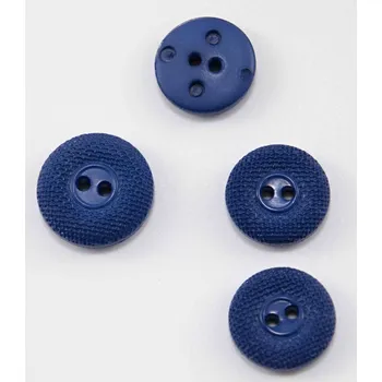 Knoflík Dírkový knoflík - královsky modrý - průměr 1,8 cm