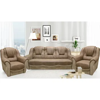 FALCO Sedací souprava Bára 3f+1+1 hnědá GA