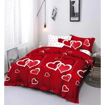 Povlečení Povlečení Homa HEART&LOVE RED 7-dílná sada 140x200 cm