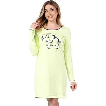 Dámská móda Dámská noční košile 142/42 Regina Barva/Velikost: zelená světlá / L