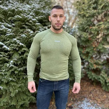 Pánské tričko TERMOVEL Pánské tričko PCE LONG žlutý melír VELIKOST: 2XL