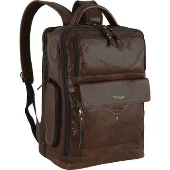 Městský batoh Batoh Aeronautica Militare Vintage AM-305-25 hnědá 18 L