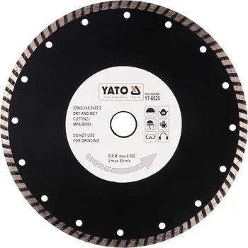 Řezný kotouč Kotouč řezný diamantový 230 x 22,2 x 3,1 mm turbo