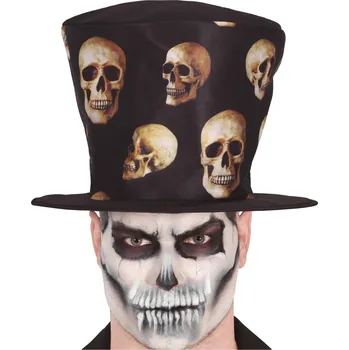 Klobouk Klobouk - lebky, černý
