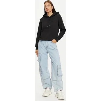 Dámská mikina Tommy Jeans Mikina DW0DW19958 Černá Regular Fit XXS