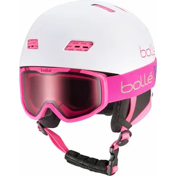 Bollé B-Slide+Rocket sada lyžařské helmy a lyžařských brýlí - 0 - bílá - 48-51 cm