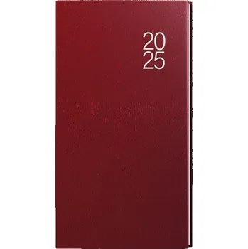 Diář Týdenní diář 2025 Jakub Balacron kapesní bordó