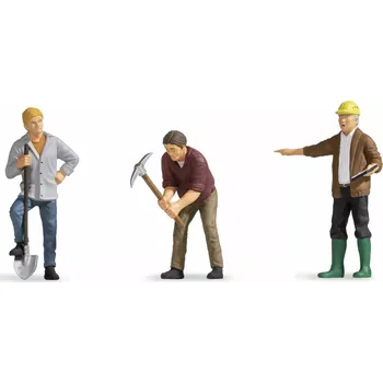 Modelová železnice Postavičky Výkopové práce G - Noch 17330 (Zahradní železnice)