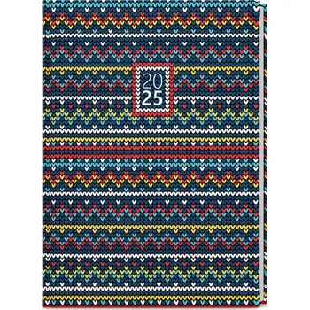 Kancelář Diář 2025 Prokop Lamino B6 pletený Týdenní