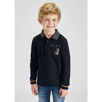 Polo chlapecké Mayoral Skate - vel. 122,128 - černá, 128